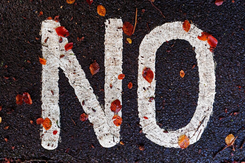 no to new business
