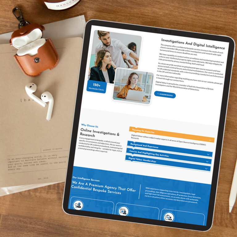 Digital Valour - Website Redesign